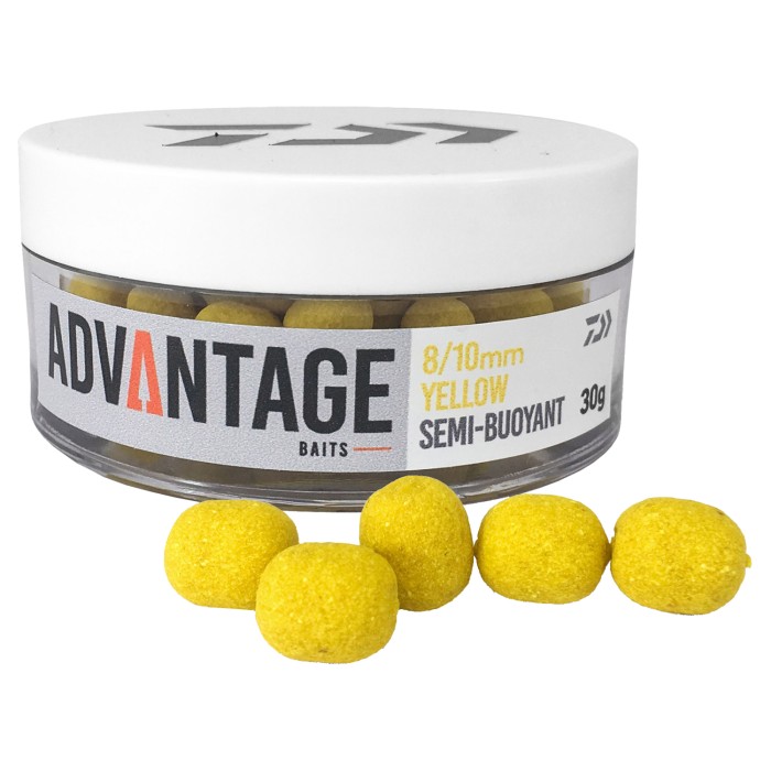 Daiwa Advantage Baits Semi Buoyant Yellow Hookbaits
