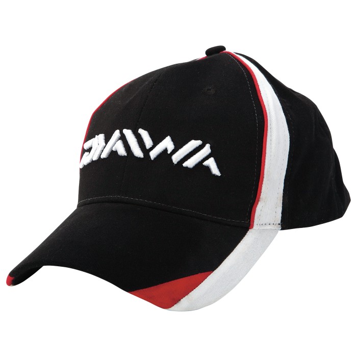 Daiwa Black / White & Red Baseball Cap
