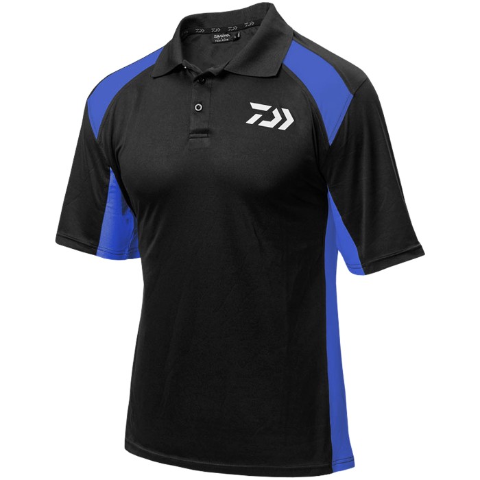 Daiwa Black & Blue Polo Shirt