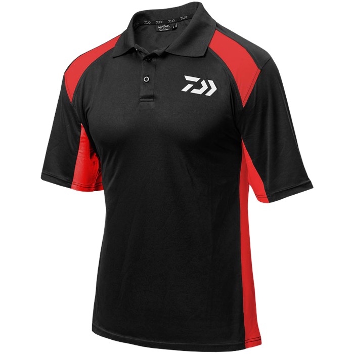 Daiwa Black & Red Polo Shirt