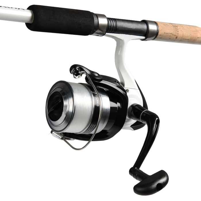 Daiwa D 11ft Feeder Rod and 4000 Reel Angled Close Up