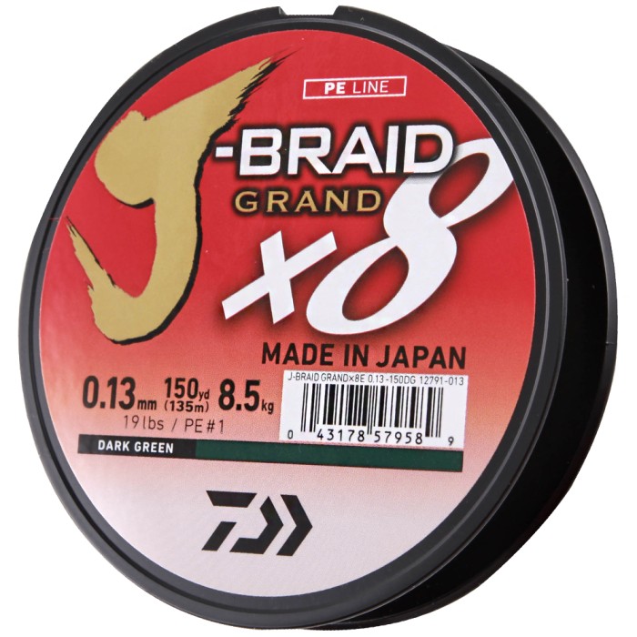 Daiwa J-Braid Grand 8 Strand Braid Spool