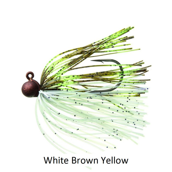 Daiwa Prorex Swimming Rubber Jig White Brown Yellow