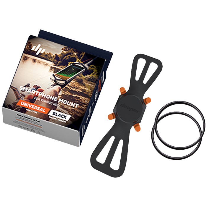 Deeper Fish Finder Smartphone Rod Mount Contents
