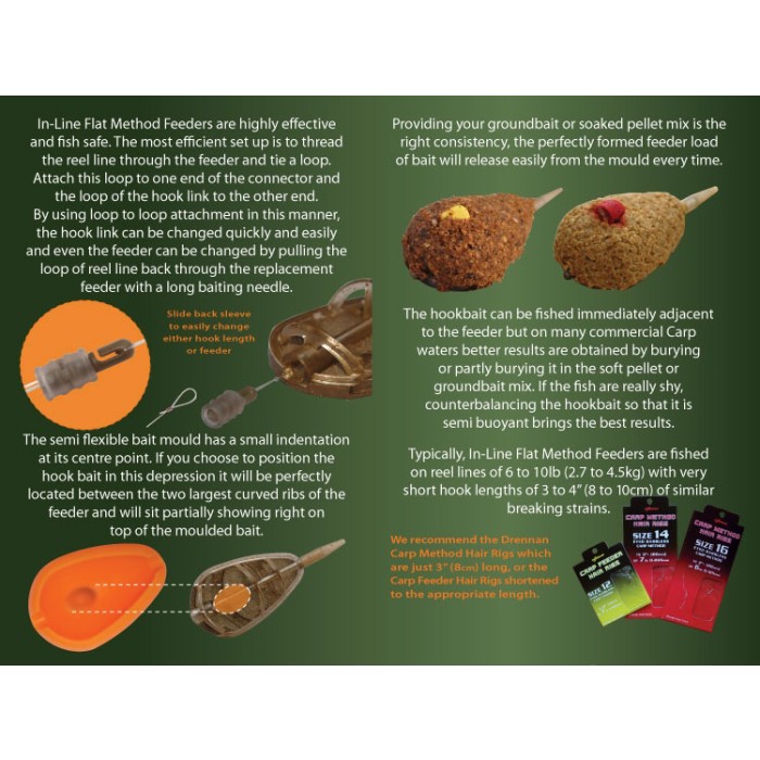 Drennan In Line Flat Method Fishing Feeder Information 2
