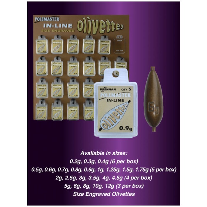 Drennan In-Line Fishing Olivettes Information 2