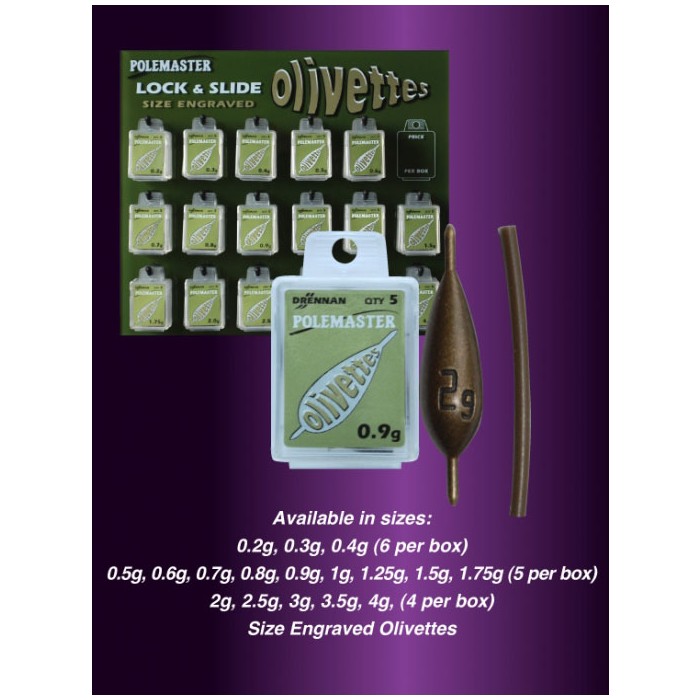 Drennan Polemaster Fishing Olivettes Lock and Slide Information 2