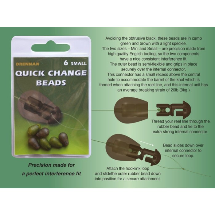 Drennan Quick Change Fishing Beads Information
