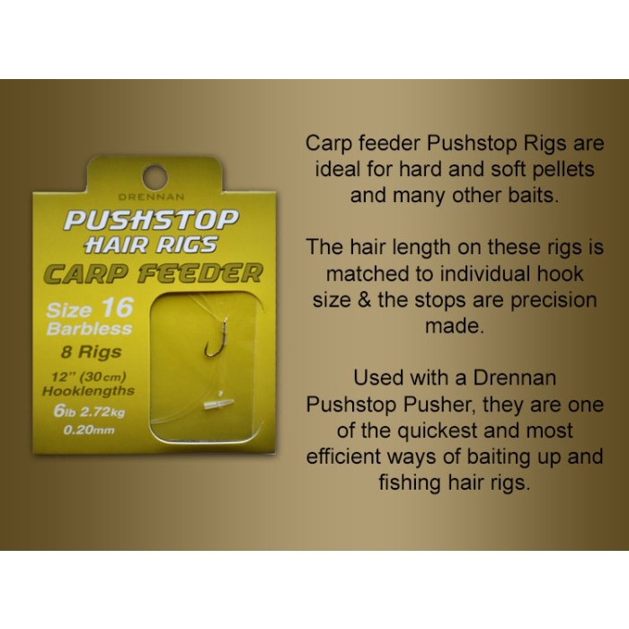 Drennan Quickstop Carp Fishing Feeder Hair Rigs Information