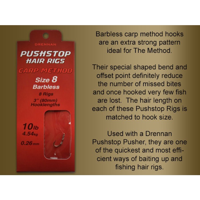 Drennan Quickstop Carp Method Fishing Hair Rigs Information