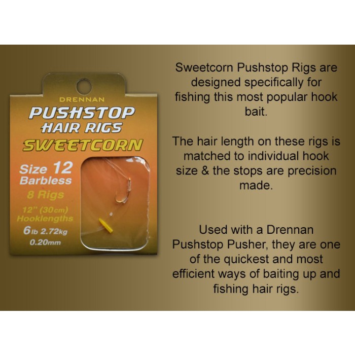 Drennan Quickstop Sweetcorn Fishing Hair Rigs Information 1