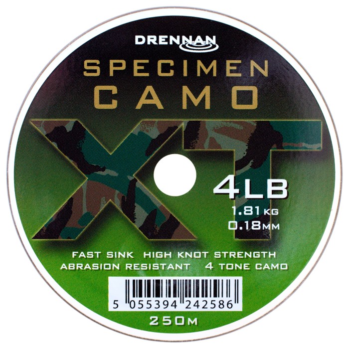 Drennan Specimen Camo XT 250m 4lb
