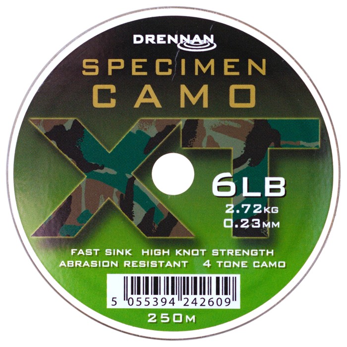 Drennan Specimen Camo XT 250m 6lb