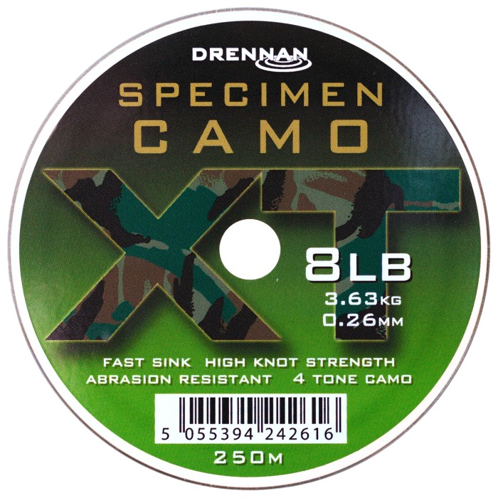 Drennan Specimen Camo XT 250m 8lb