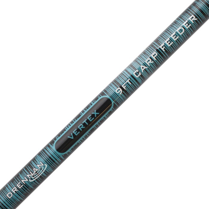 Drennan Vertex 9ft Carp Feeder Fishing Rod Close Up Graphics