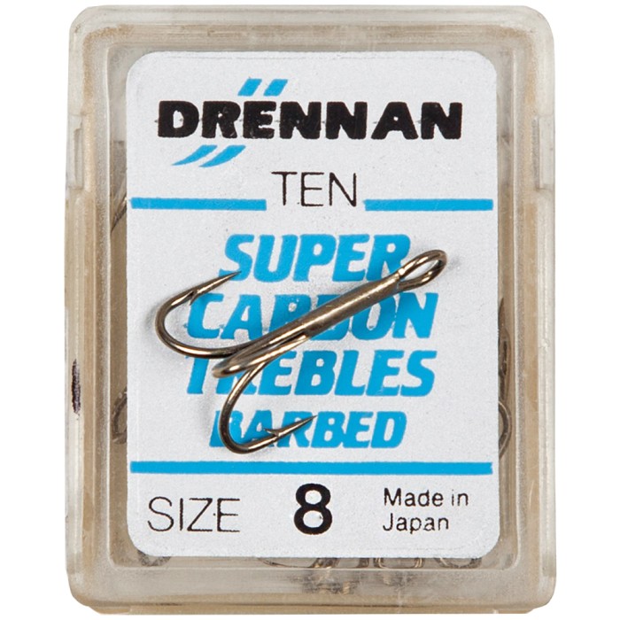 Drennan Super Carbon Trebles Barbed