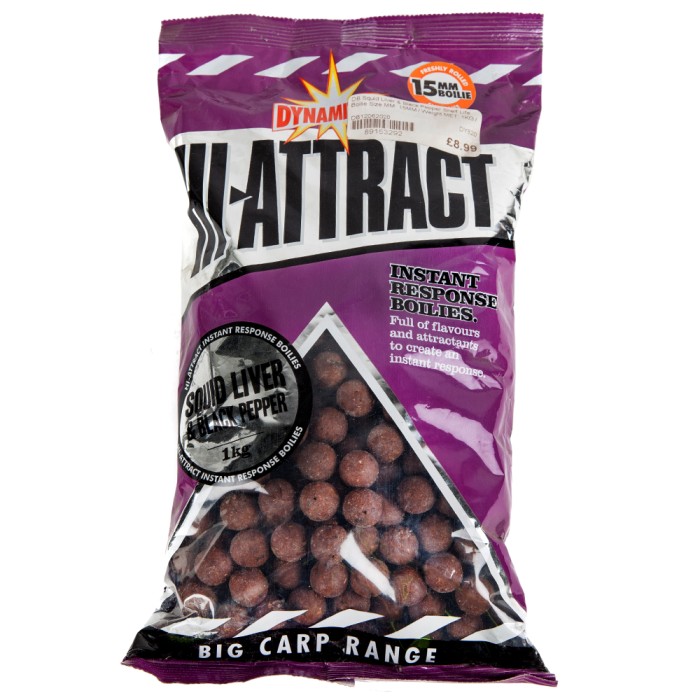 Dynamite Baits Squid Liver & Black Pepper Shelf Life Boilies