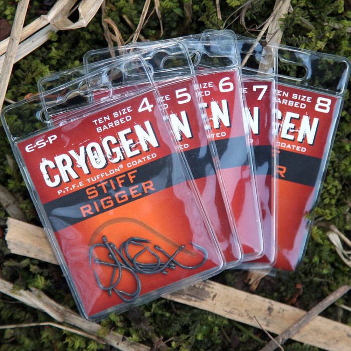ESP Cryogen Stiff Rigger Fishing Hook Sizes Packaging 1