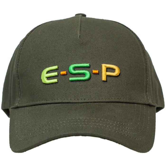 ESP 3D Logo Olive Green Fishing Cap Front