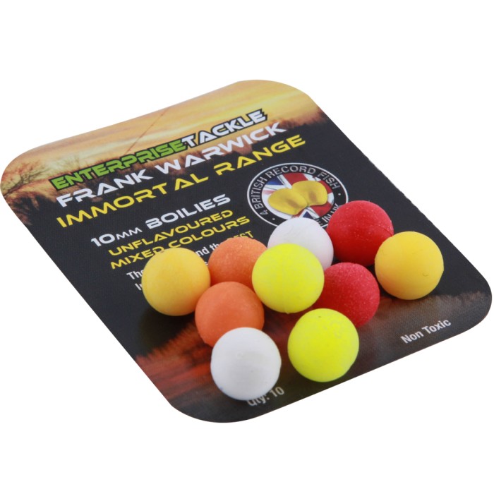 Enterprise Tackle Unflavoured 10mm Mixed Colour Boilies 1