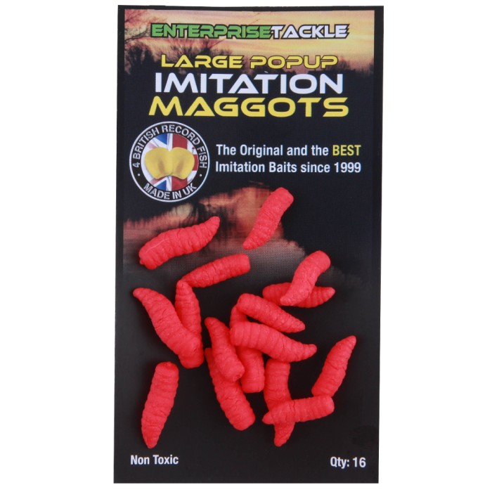 Enterprise Tackle Large Imitation Maggots Red