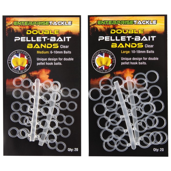 Enterprise Tackle Double Pellet Bait Band Clear