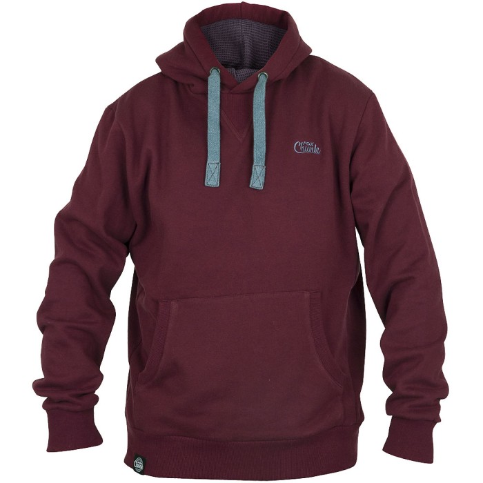 Fox Chunk Burgundy Ribbed Hoody
