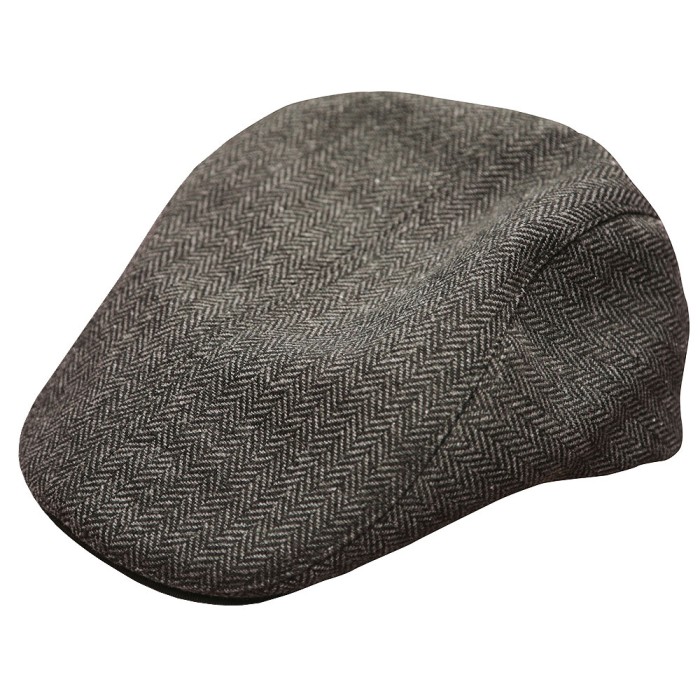 Fox Chunk Flat Cap Black / Grey