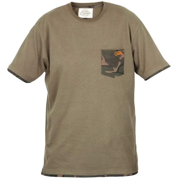 Fox Chunk Khaki Camo Pocket T-Shirt