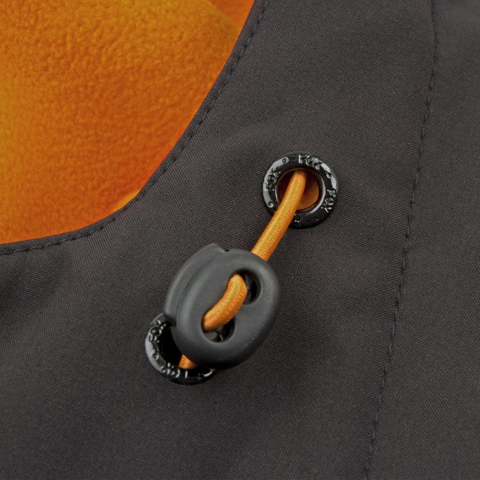 Fox Black/Orange Softshell Jacket Close Up 2