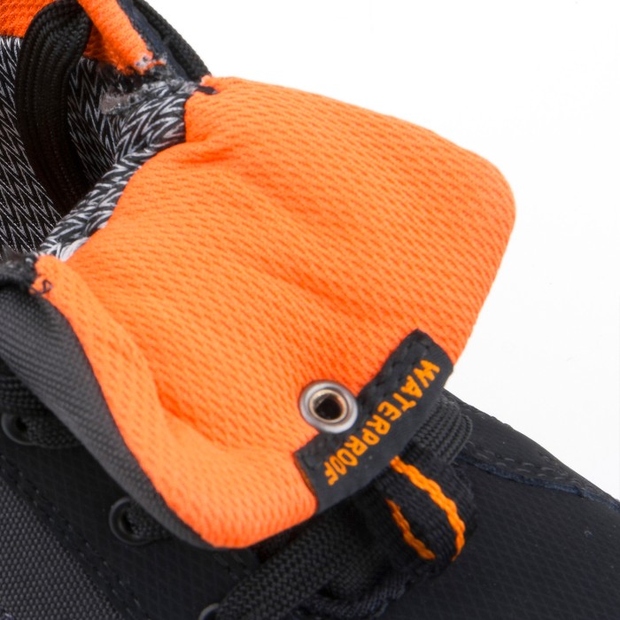 Fox Black & Orange Trainers Fold Down Tounge