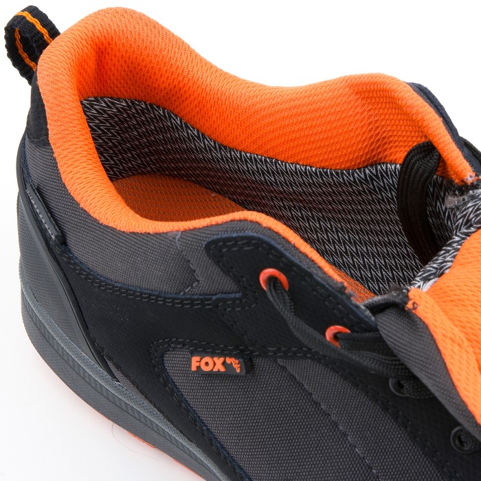 Fox Black & Orange Trainers Inside