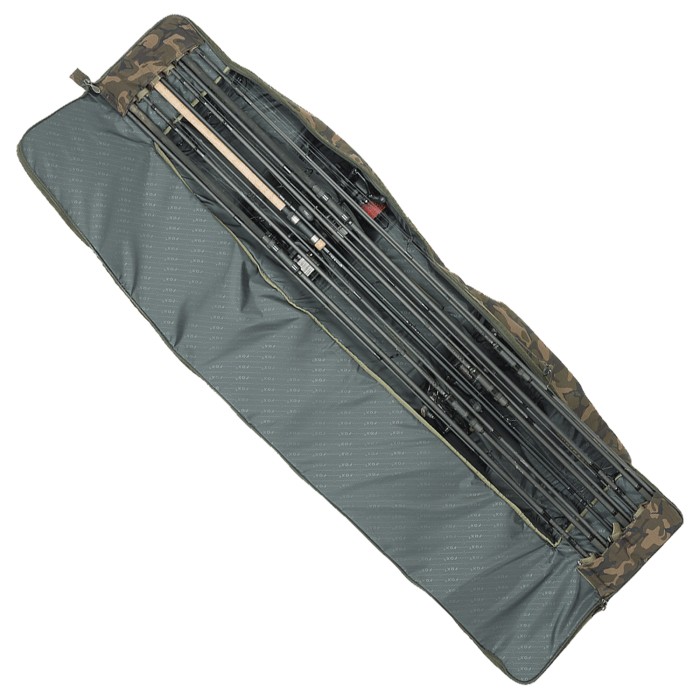 Fox Camolite 12ft 3+3 Fishing Rod Case Open