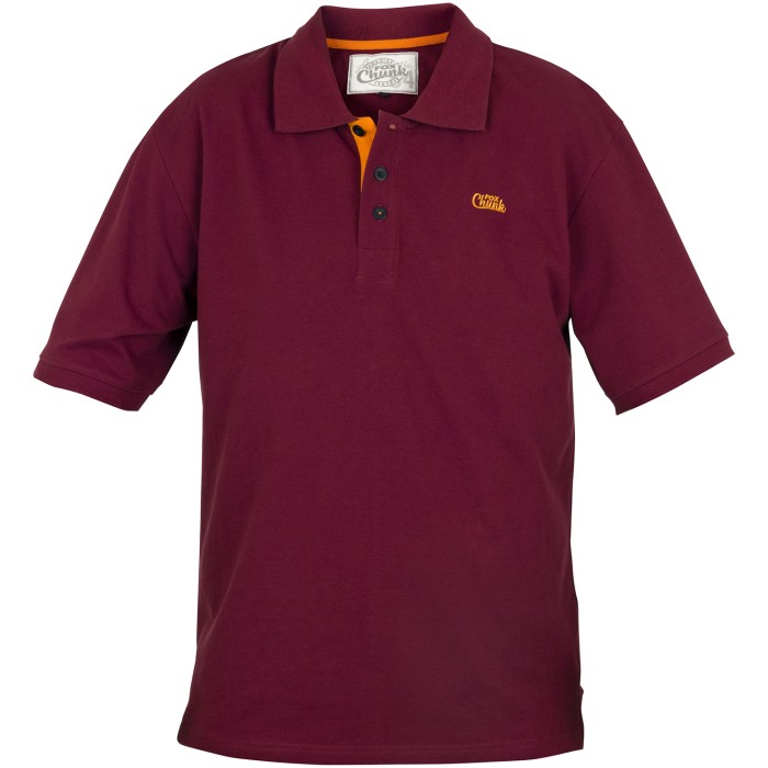 Fox Chunk Burgundy Orange Polo Shirt