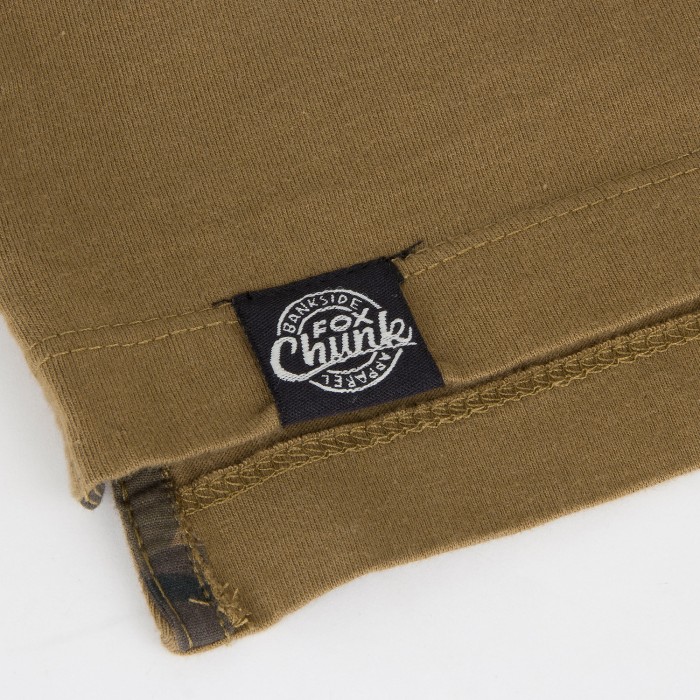 Fox Chunk Stonewash Khaki Polo Shirt Sleeve