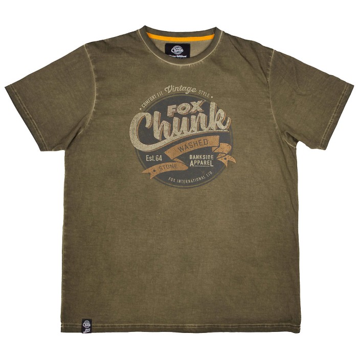 Fox Chunk Stonewash T Shirt 1