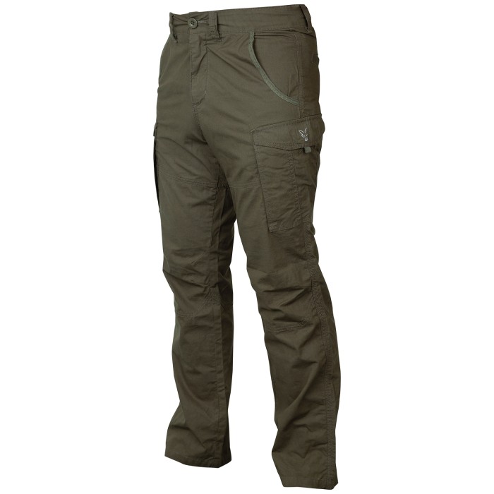 Fox Collection Green & Silver Fishing Combat Trousers