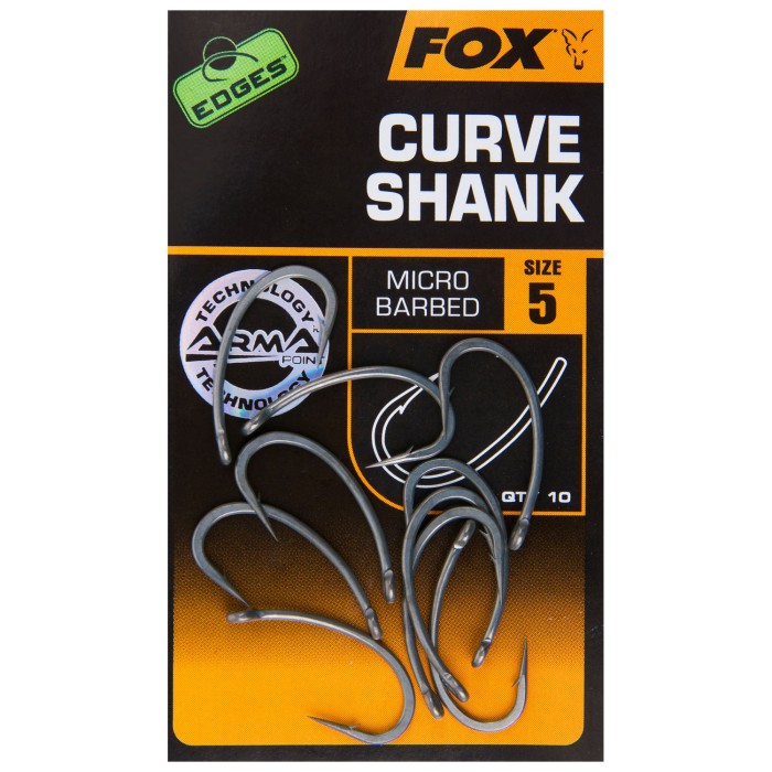 Fox Edges Curve Shank Fishing Hook Micro Barbed Size 5
