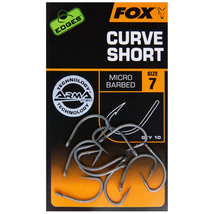 Fox Edges Curve Shank Short Hook