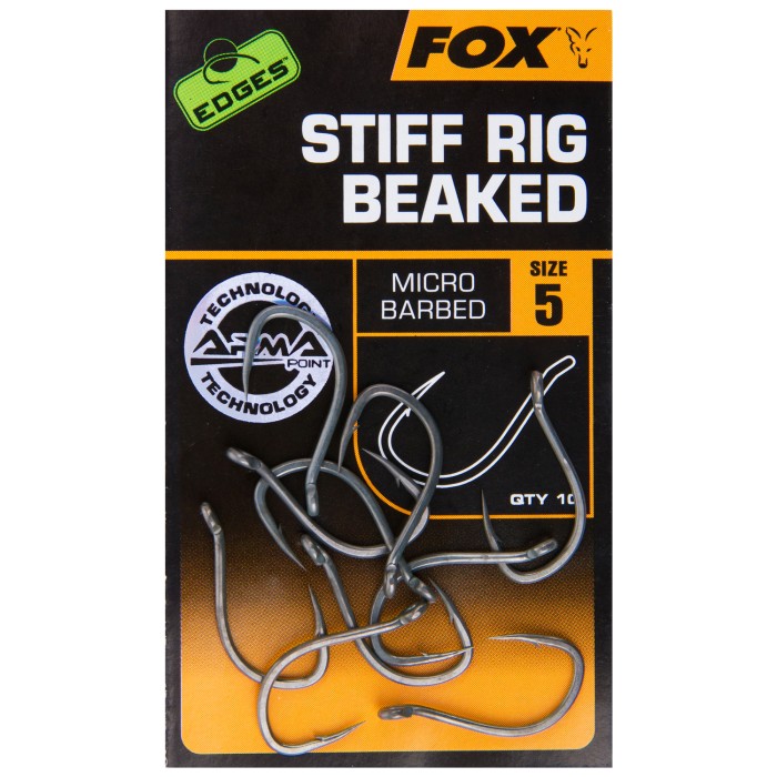 Fox Edges Stiff Rig Beaked Fishing Hook Size 5
