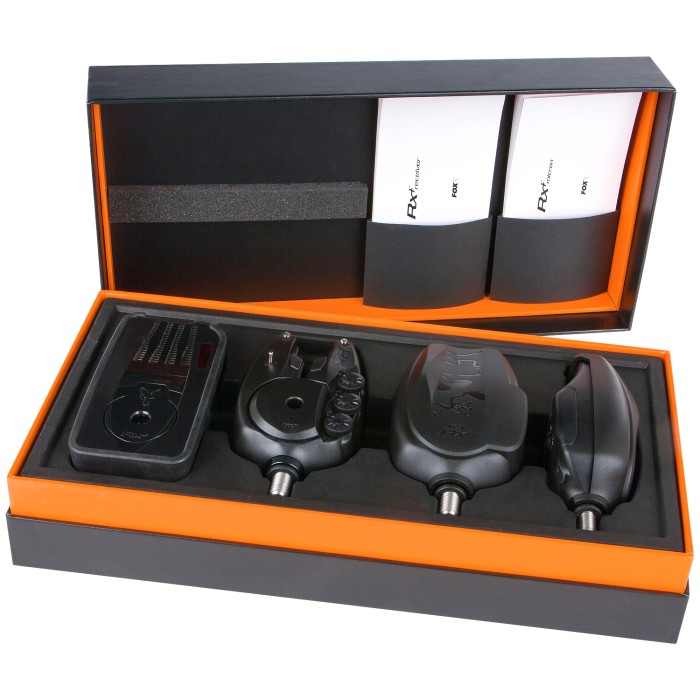 Fox RX+ 3 Rod Presentation Set Close Up Boxed