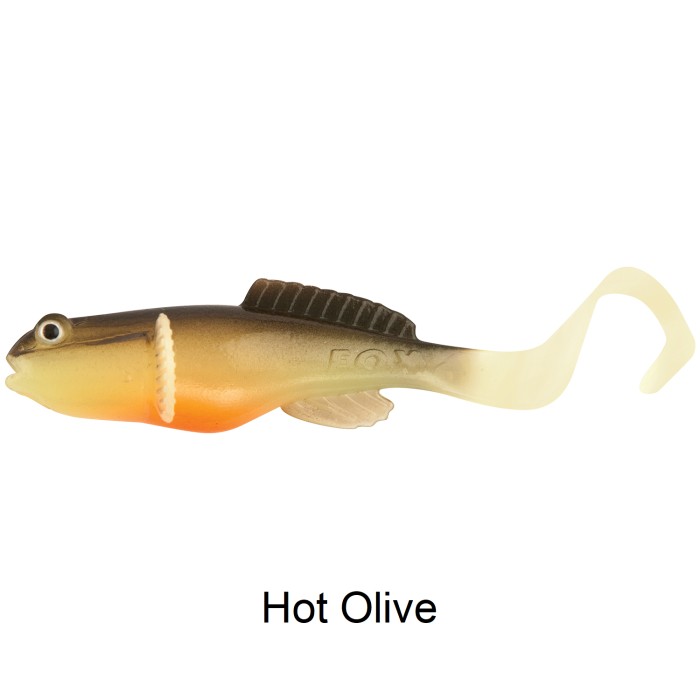 Fox Rage Grondel Twist Lure 10cm Hot Olive
