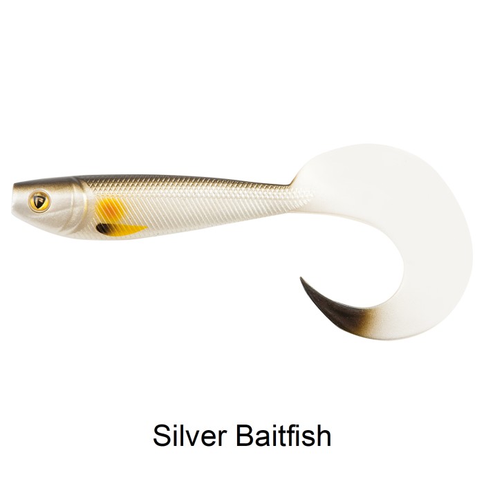 Fox Rage Pro Grub Lure 8cm Silver Baitfish