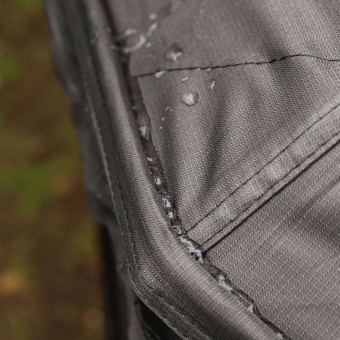 Fox Ultra 60 Khaki Fishing Brolly System Close Up of Seams