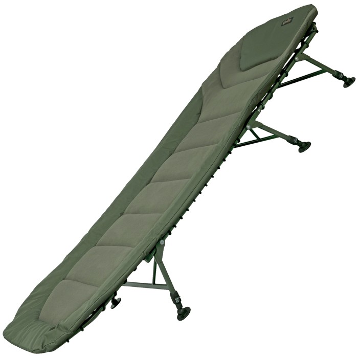 Fox Warrior II 6 Legged XL Bedchair, set up and ready to go
