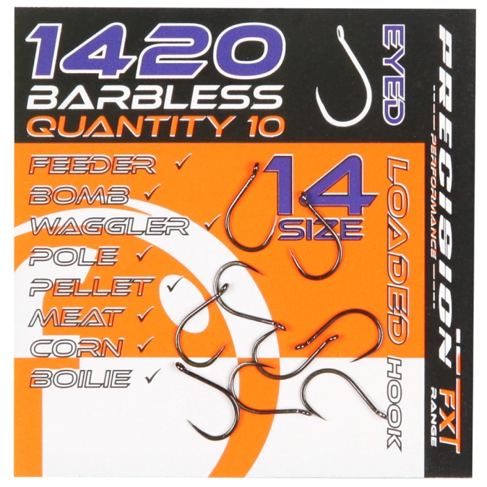 Frenzee 1420 Barbless Eyed Hooks