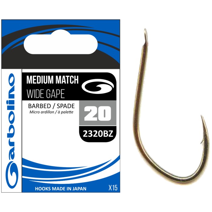 Garbolino Competition Medium Match Wide Gape Hooks
