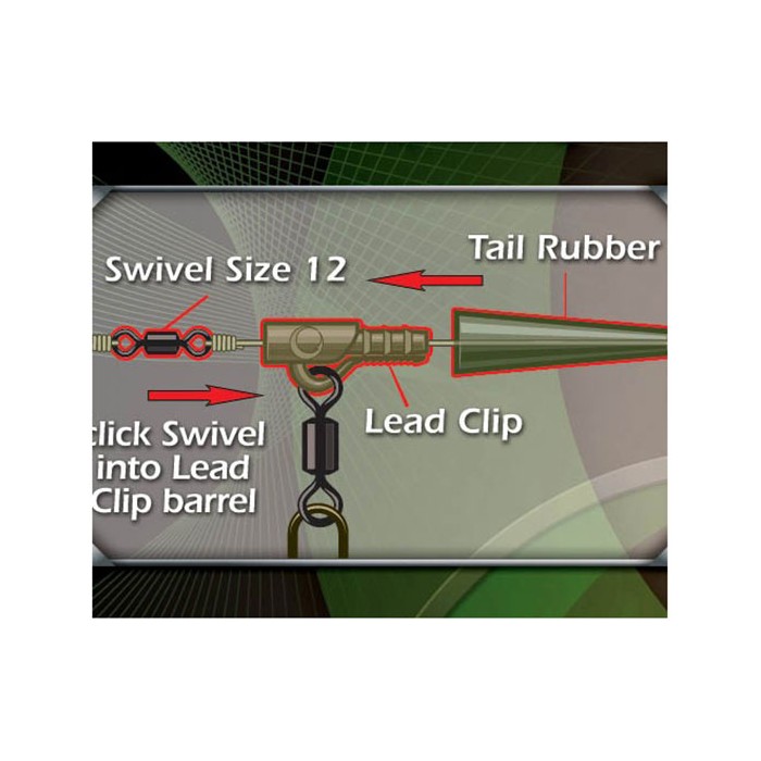 Gardner Target Lead Clip Terminal Fishing Pack Diagram