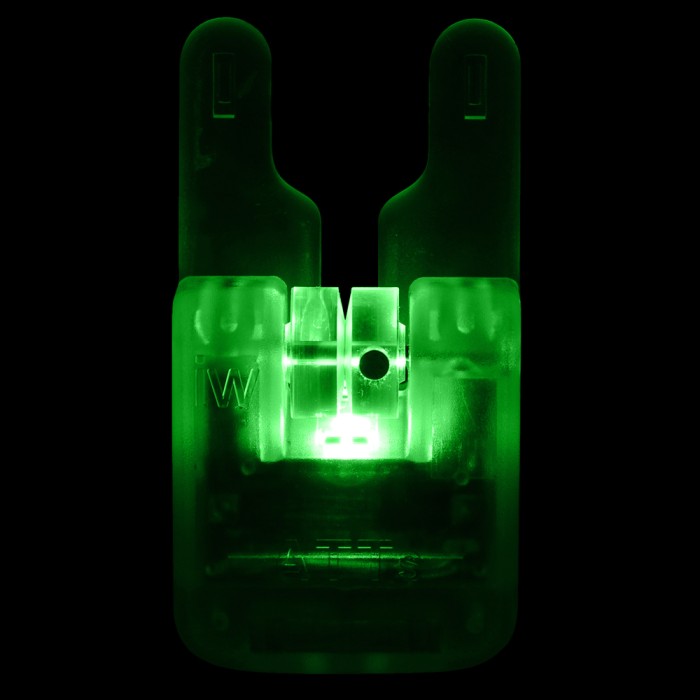 Gardner Atts Clear Body Underlit Wheel Bite Alarm Green