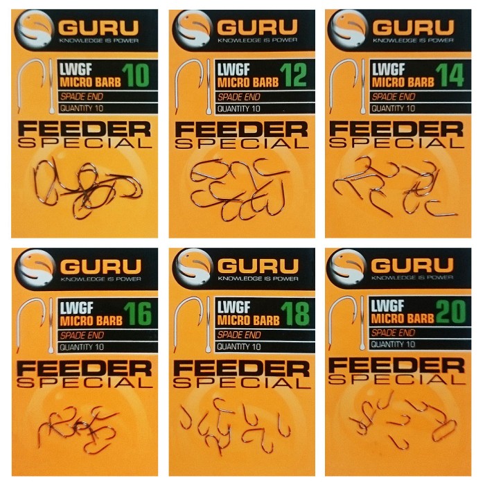 Guru LWG Feeder Fishing Hook Sizes